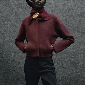 Zara Zip Up Sweater NWOT